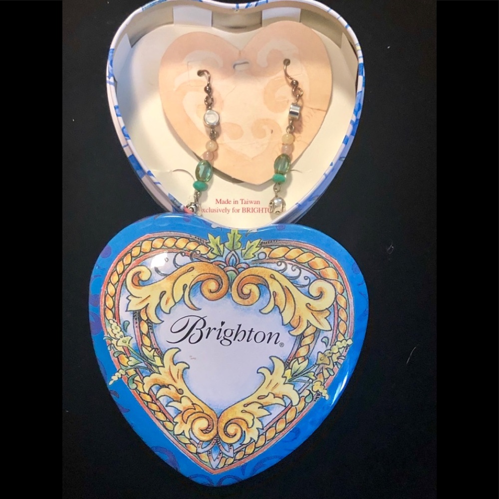 Brighton contempo art glass dangle earrings